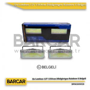 Sis Lambası 12V 13X4cm Dikdgörtgen Rainbow E Belgeli