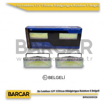 Sis Lambası 12V 13X4cm Dikdgörtgen Rainbow E Belgeli