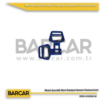 BARCAR Metal Açacaklı Mavi Emniyet Kemeri Susturucusu