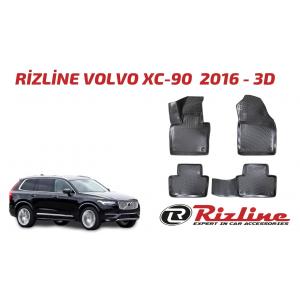 Rizline Volvo XC90 2016 Sonrası 3D Havuzlu Paspas