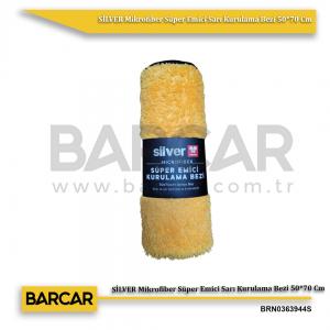 SİLVER Mikrofiber Süper Emici Sarı Kurulama Bezi 50*70 Cm